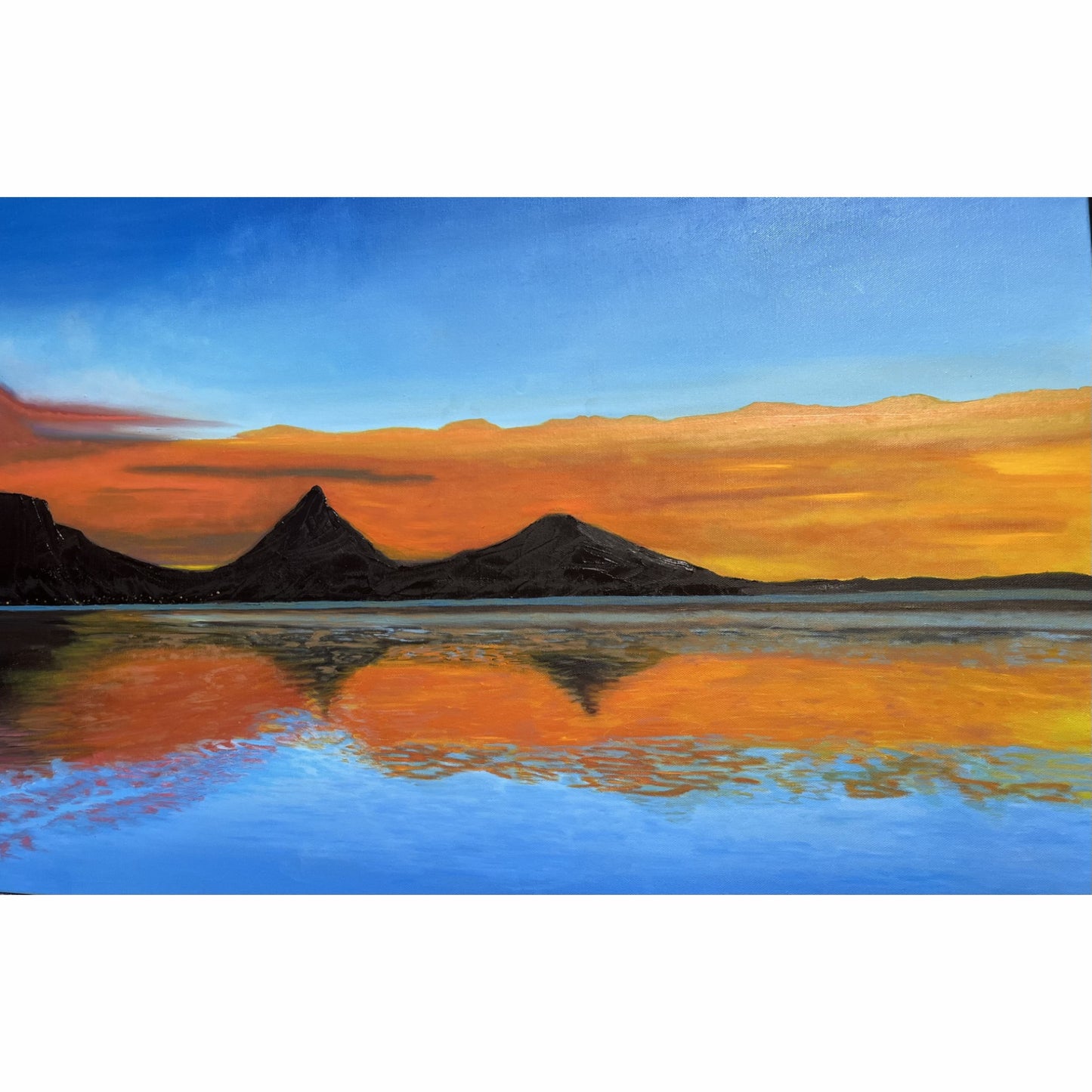 Table Mountain, Cape Town South Africa | Original Oil Painting